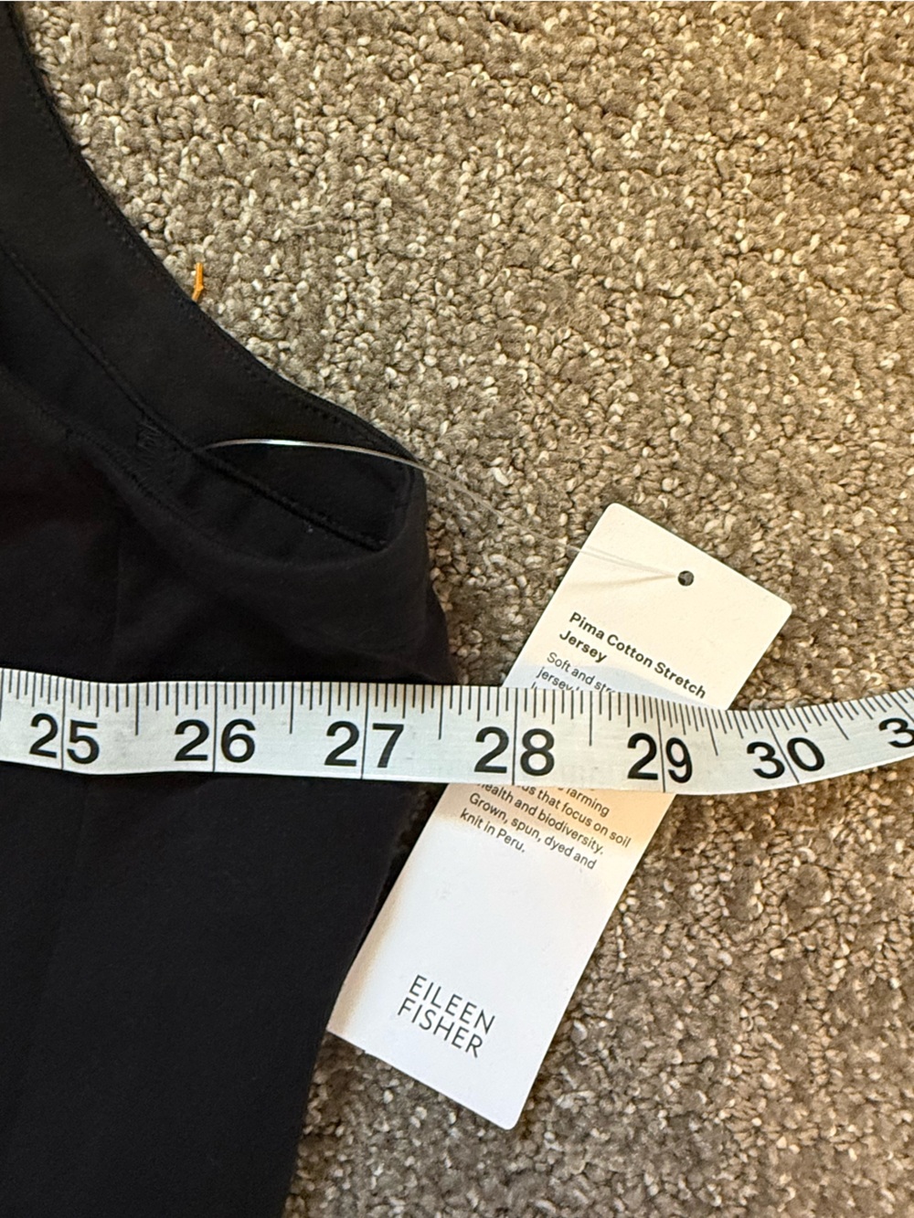 NWT Eileen Fisher Pima Cotton Stretch Jersey Tank Dress w/ Pockets Dress Size 2X - Picture 9 of 11